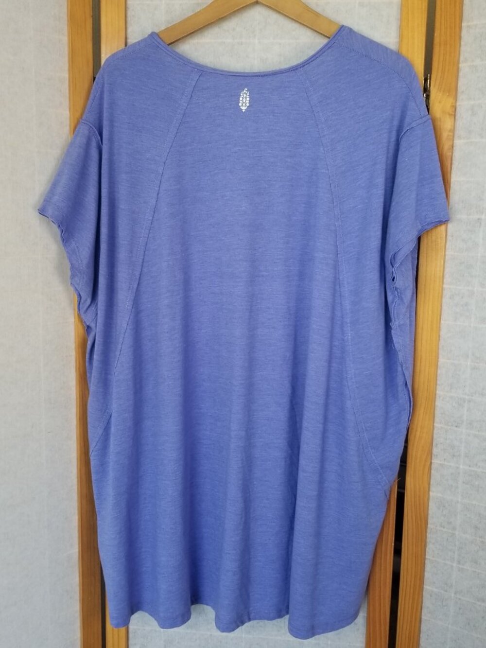FP Free People Movement City Vibes Oversized T-Shirt Small Purple - Picture 8 of 8